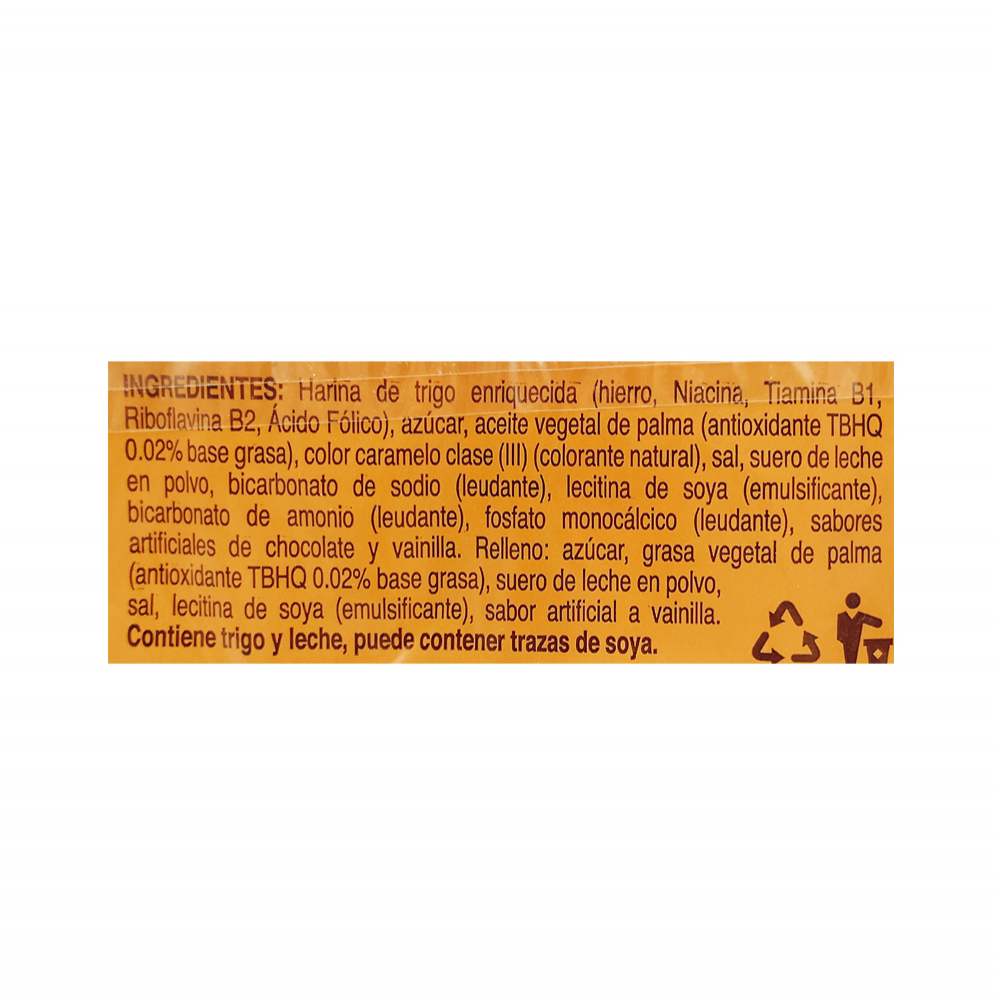 Galleta de chocolate con relleno sabor a vainilla Escolar (264 g / 9.31 oz) - Miniatura 3