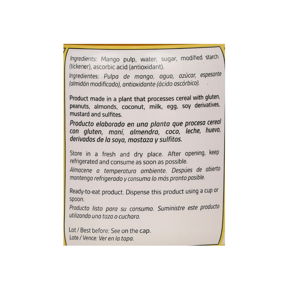 Caja de compotas de mango YEYA (24 x 113 g / 4 oz) - Miniatura 4