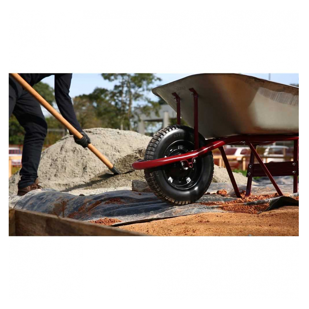 Carretilla galvanizada gris de carga cubo recto Vonder' - Miniatura 3