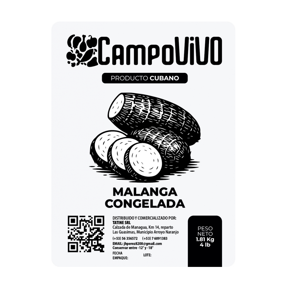 Malanga congelada Campo Vivo (1.81 kg / 4 lb) - Miniatura 3