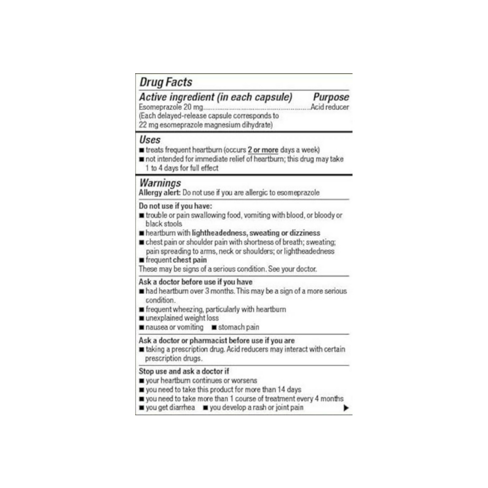 Esomeprazol magnésico 20 mg Realiable-1 (14 cápsulas) - Miniatura 2