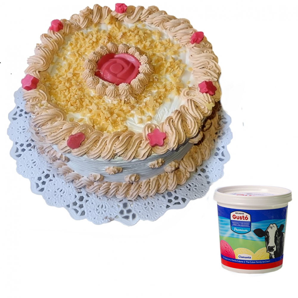 Cake 3 leche (12 personas) + helado de crema - Miniatura 4