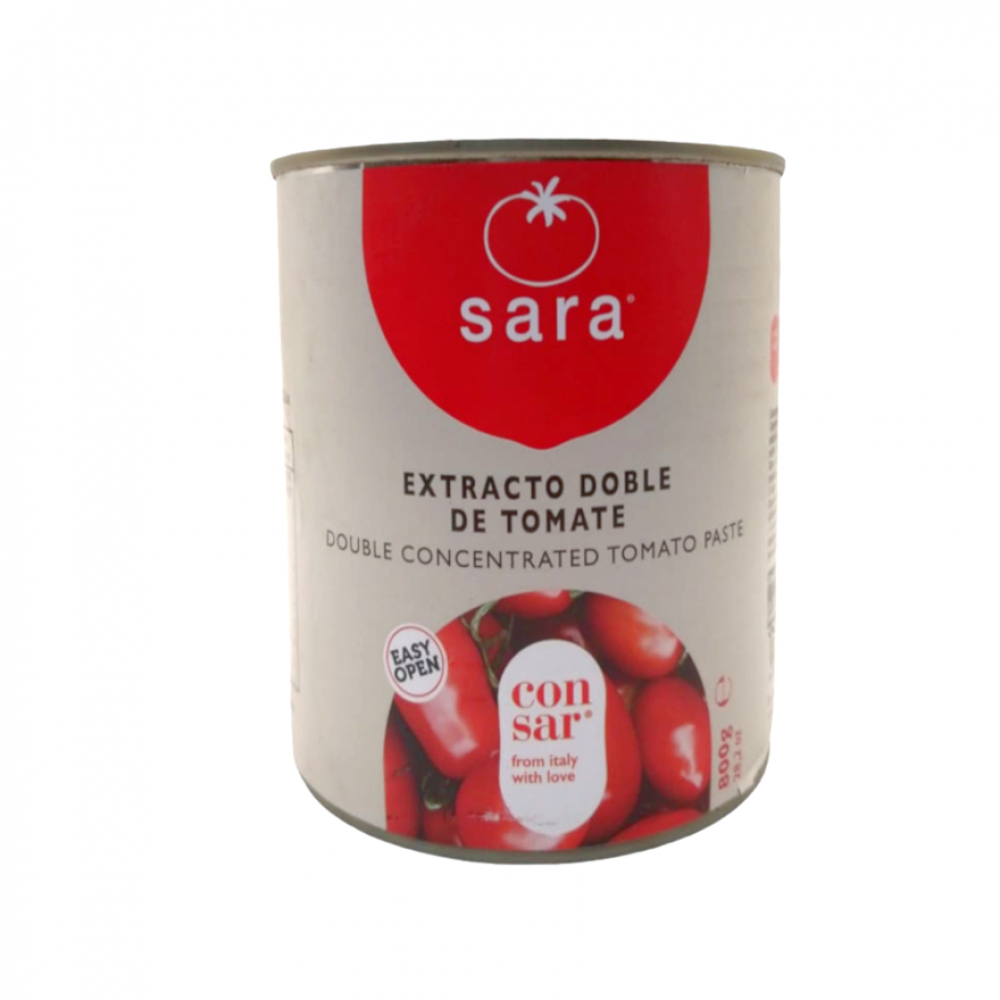 Concentrado doble de tomate Sara (800 g / 1.76 lb) - Miniatura 4