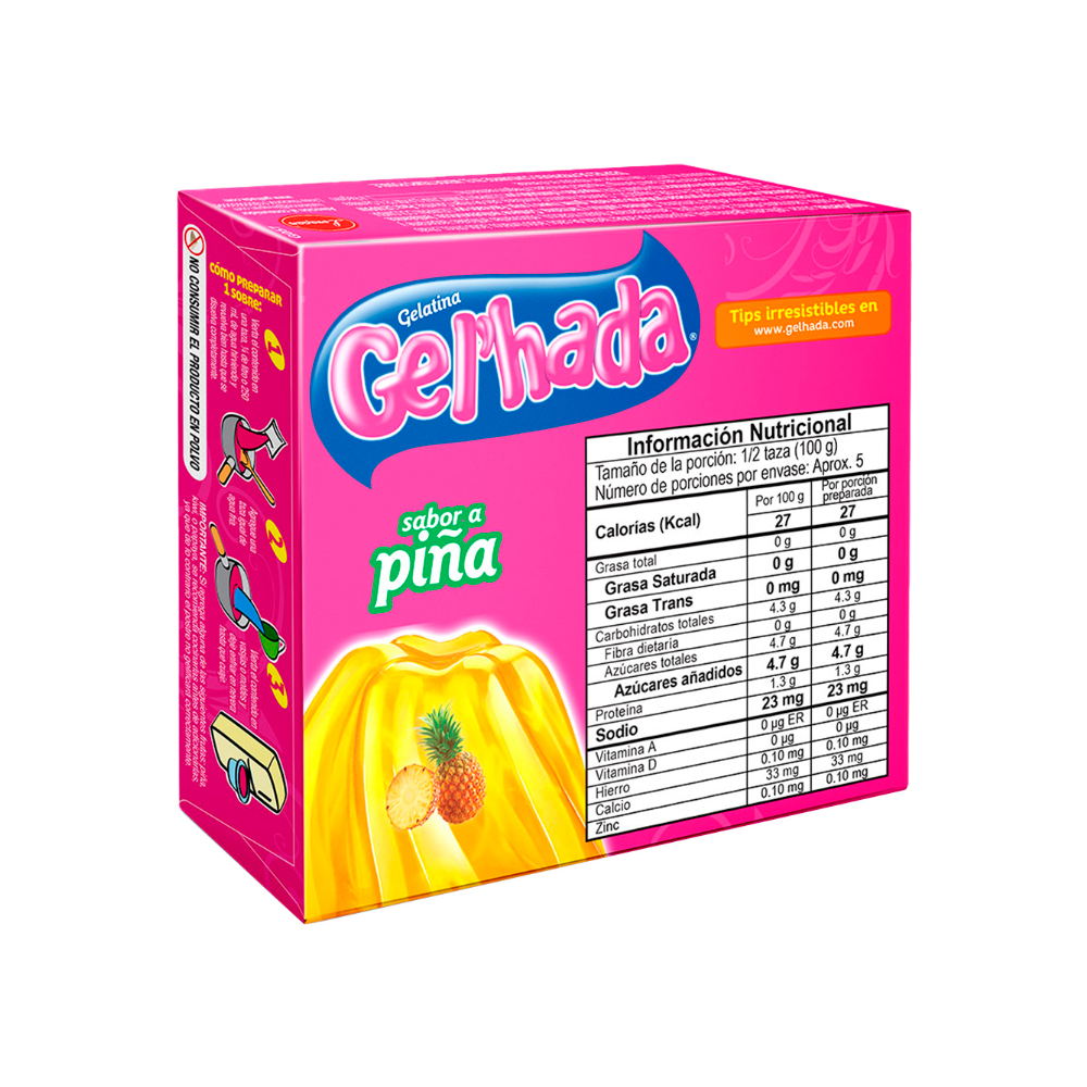 Gelatina sabor a piña Gel’hada (35 g / 1.23 oz) - Miniatura 2