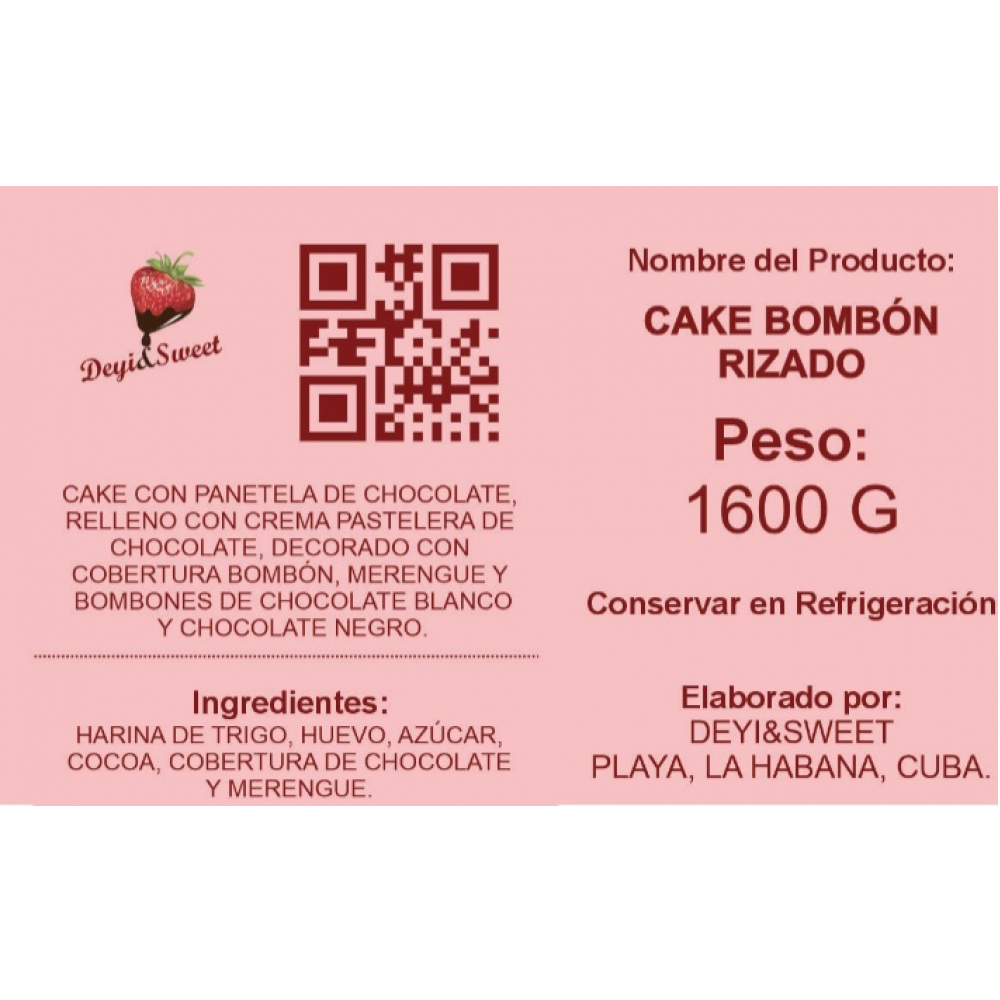 Cake bombón rizado Deyi&Sweet (12 personas) - Miniatura 4