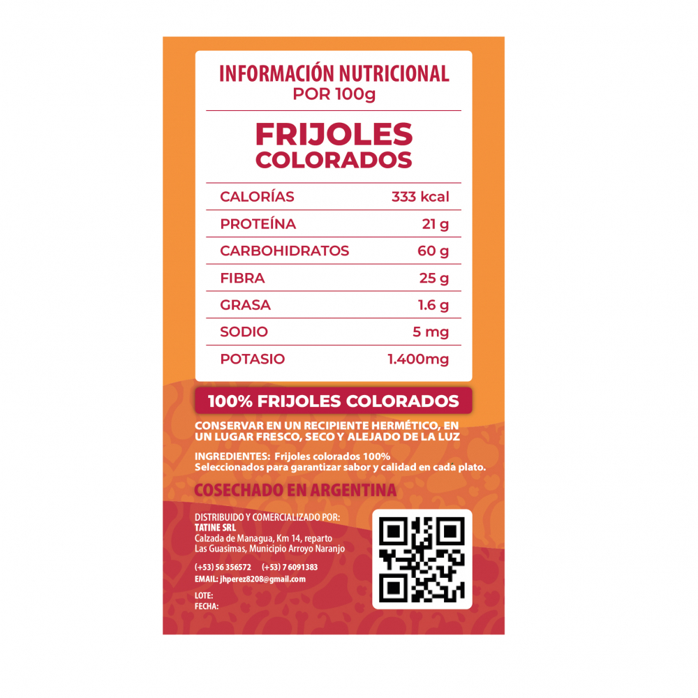 Frijoles colorados Campo Vivo (1 kg / 2.2 lb) - Miniatura 2