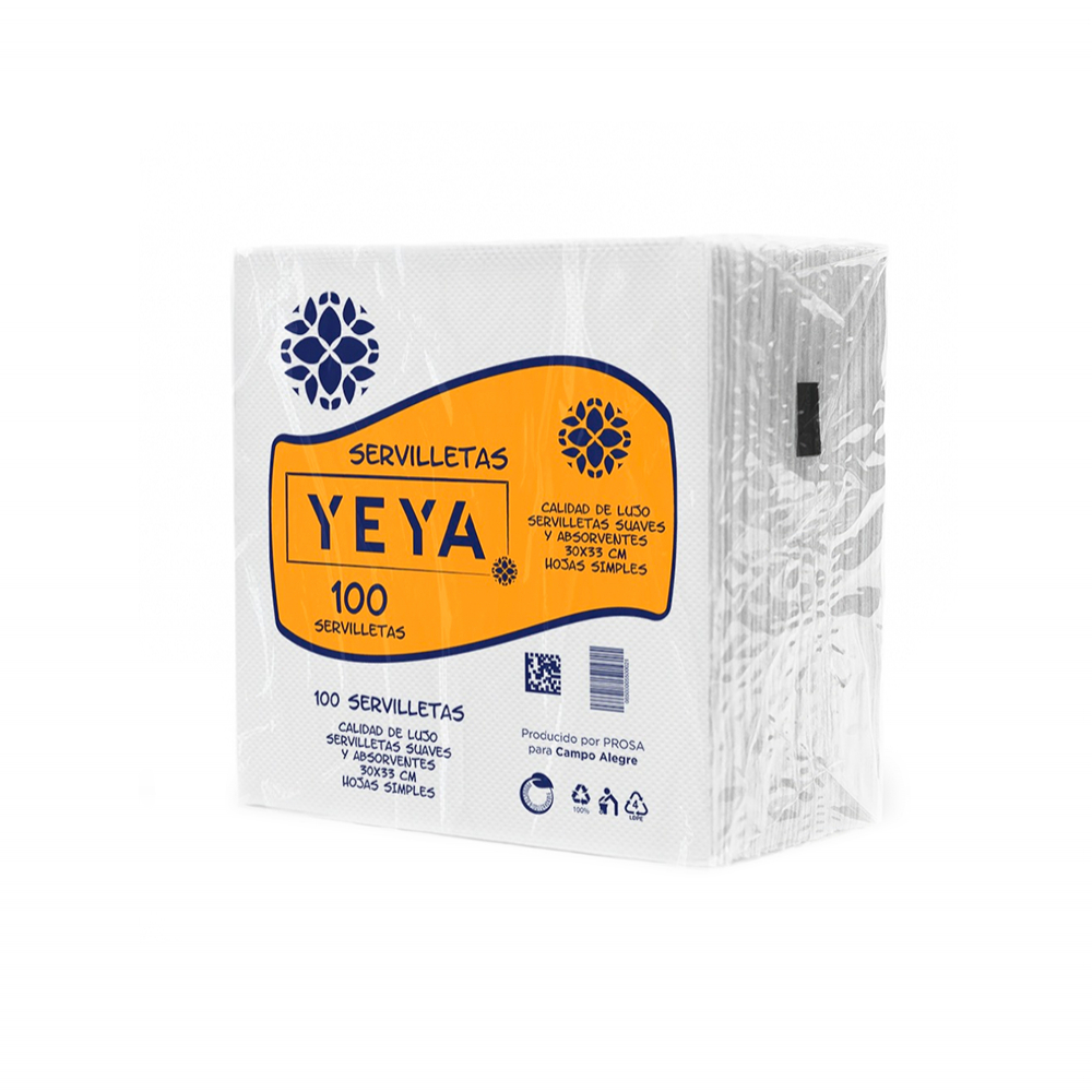 Servilletas YEYA (100 U) - Miniatura 2