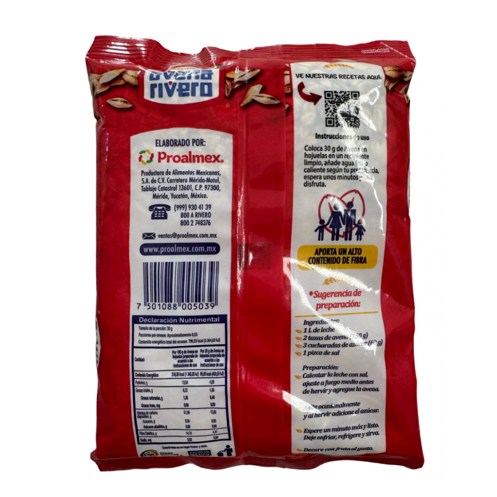 Avena en hojuelas Rivero (250 g / 8.82 oz) - Miniatura 4