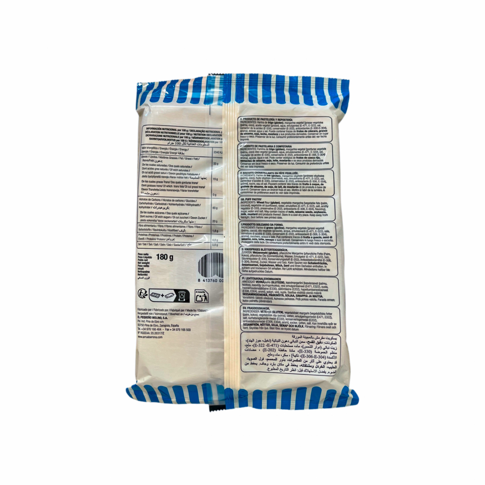 Palmeritas de hojaldre Arruabarrena (180 g / 6.34 oz) - Miniatura 2
