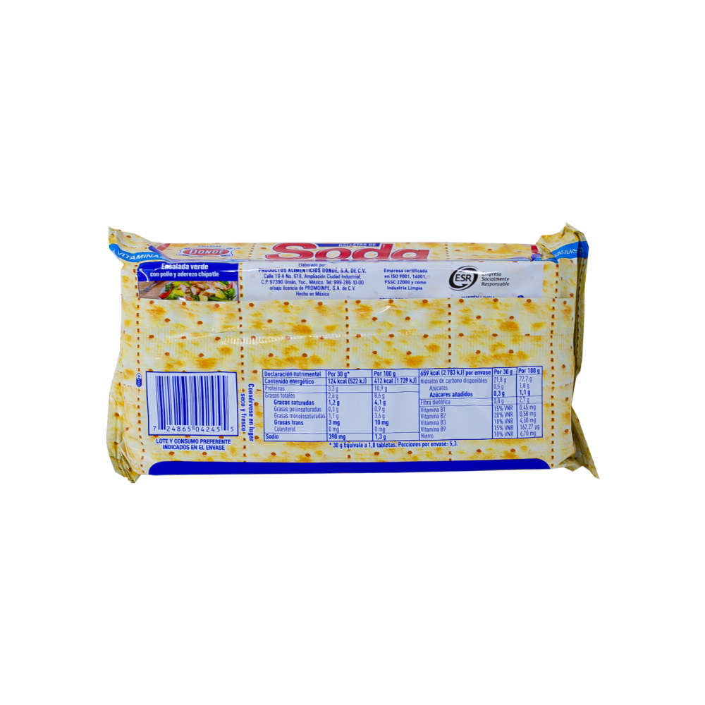 Galleta de soda Dondé (160 g / 5.64 oz) - Miniatura 2