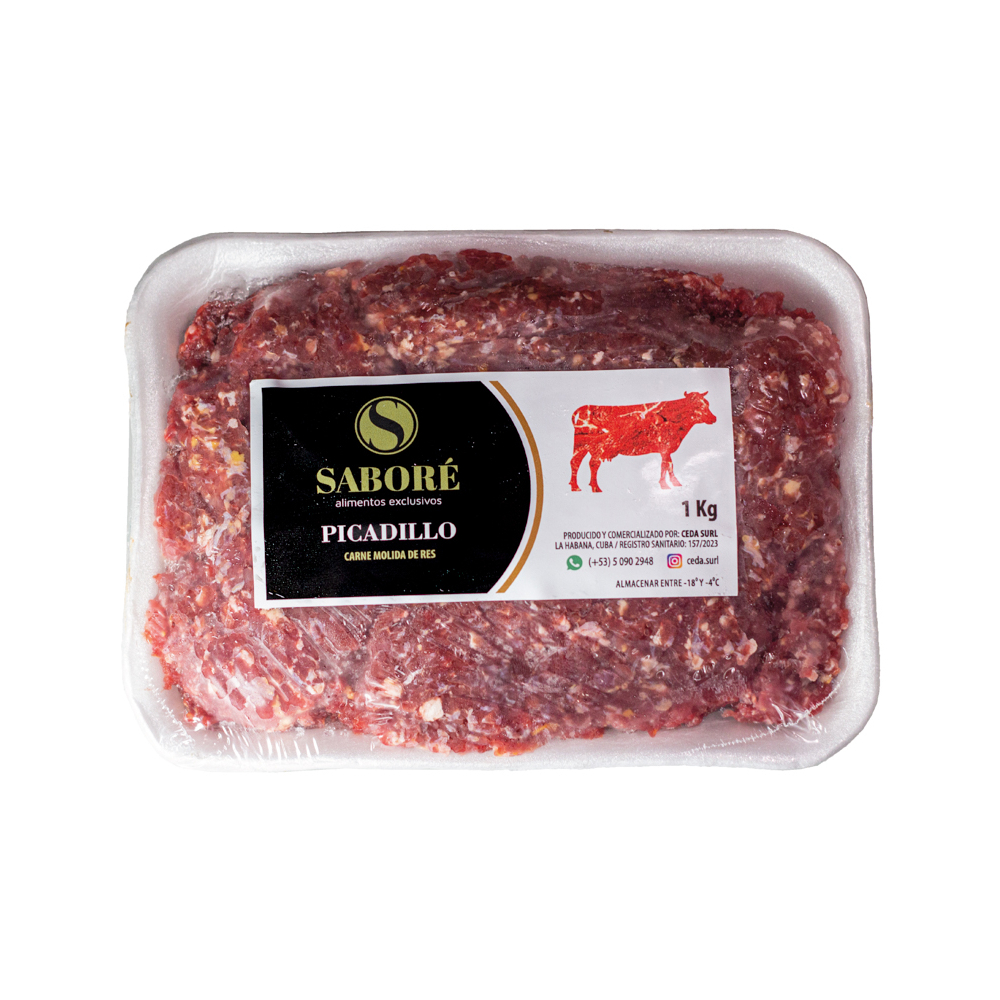 Carne molida de res de segunda calidad Saboré (1 kg / 2.2 lb) - Miniatura 3