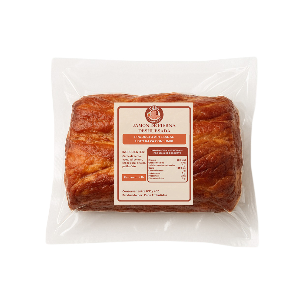 Jamón de pierna deshuesada Cuba Embutidos (1.8 kg / 4 lb) - Miniatura 2