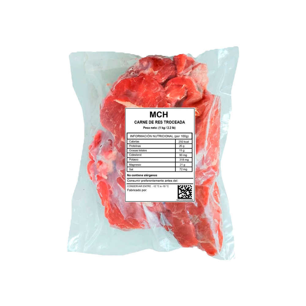 Carne de res troceada MCH (2 x 1 kg / 2.2 lb) - Miniatura 4