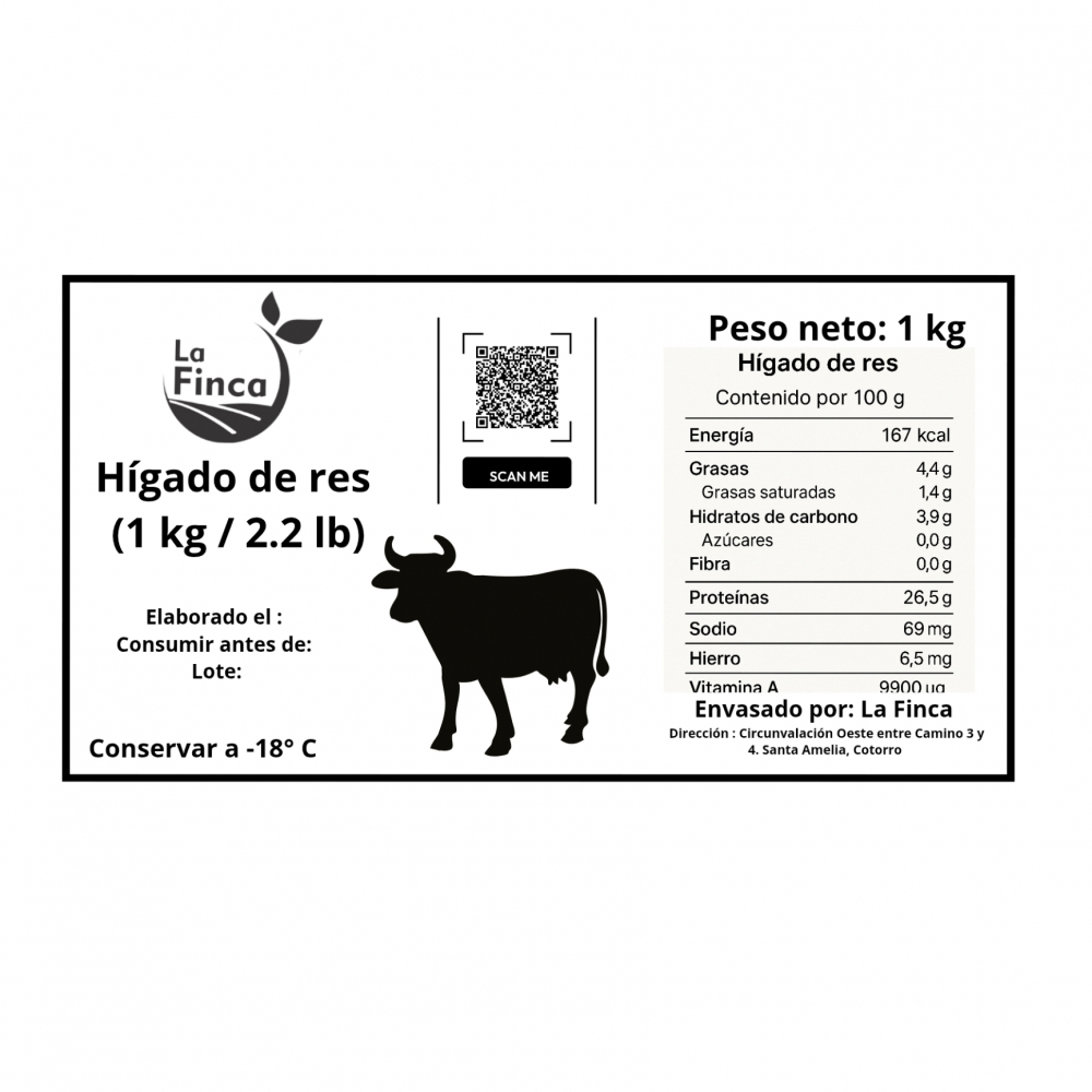 Hígado de res (1 kg / 2.2 lb) - Miniatura 3