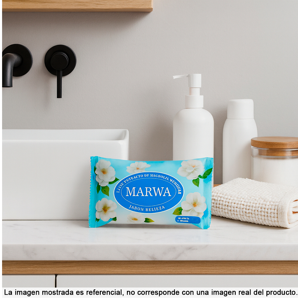 Jabón de belleza con extracto de magnolia Marwa (100 g / 3.52 oz) - Miniatura 4