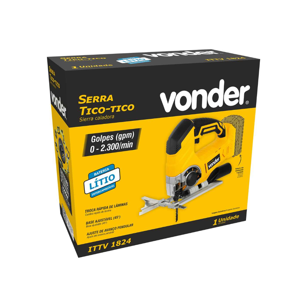 Sierra de calar sin batería ni cargador Vonder ITTV1824 - Miniatura 2
