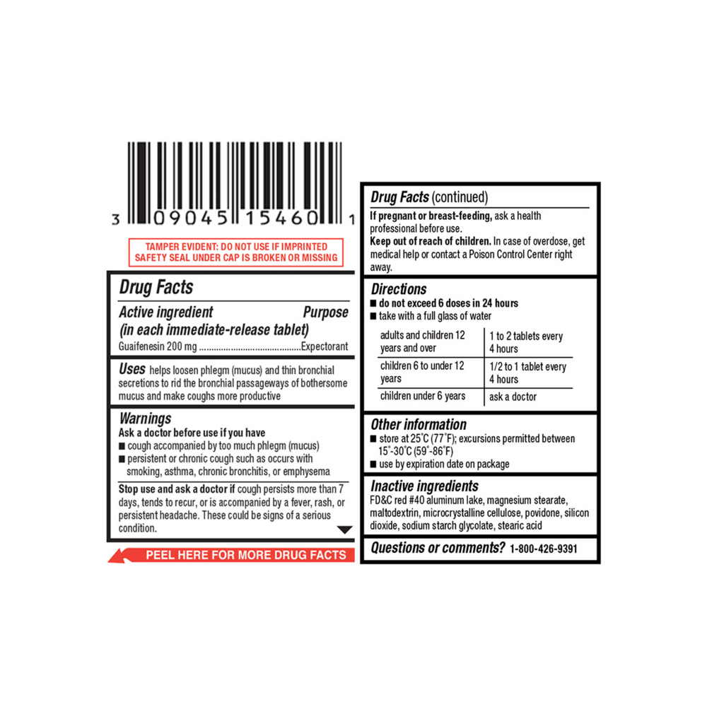 Guaifenesina 200 mg Major (100 tabletas) - Miniatura 3