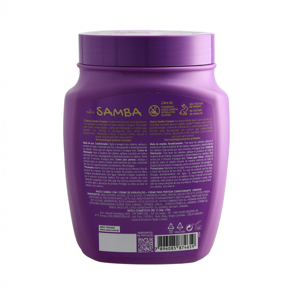 Tratamiento para el cabello 2 en 1 Potão Crespos Nazca Samba (1 kg / 2.2 lb) - Miniatura 2