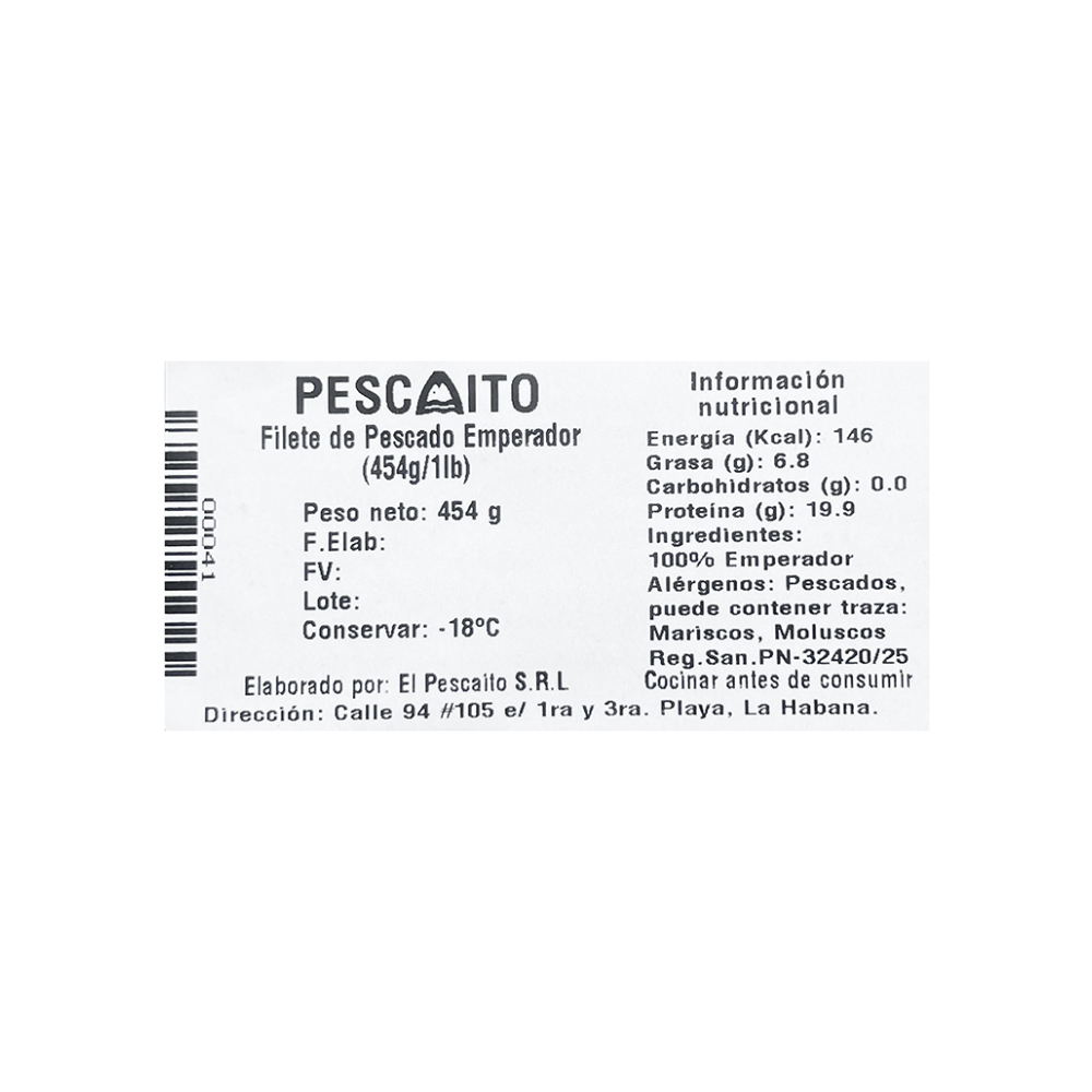 Filete de pescado emperador Pescaito (454 g / 1 lb) - Miniatura 2