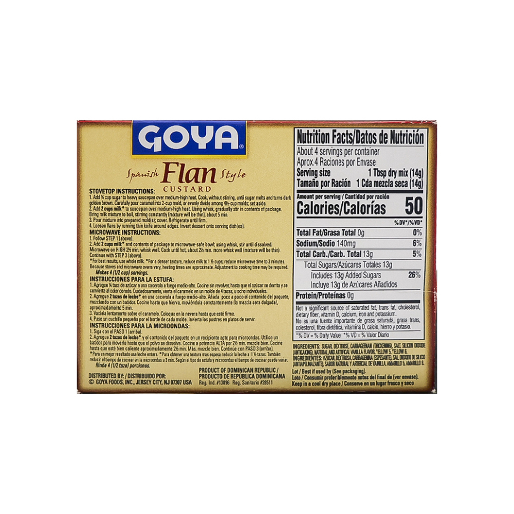 Mezcla para flan Goya (57 g / 2 oz) - Miniatura 2