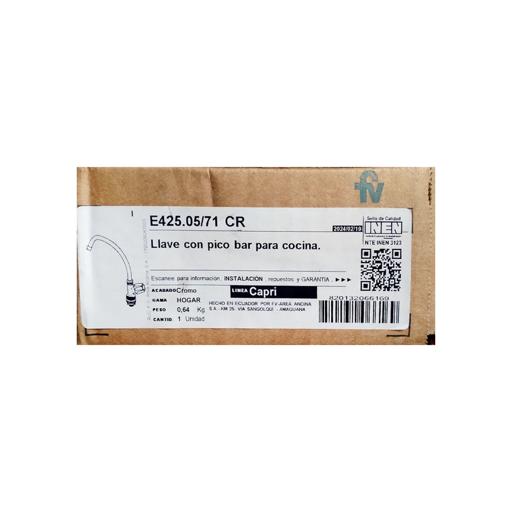 Llave con pico alto para cocina CAPRI FV - Miniatura 4