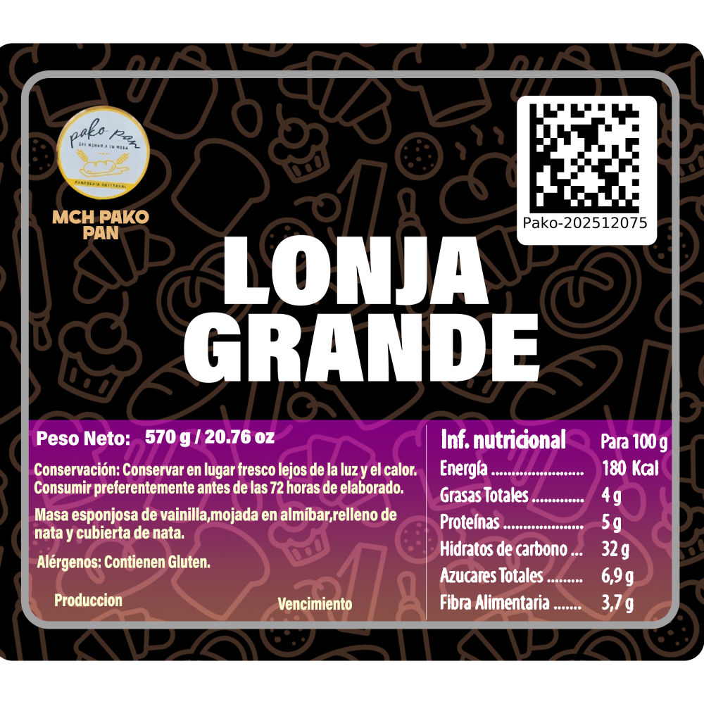Lonja Grande MCH-PakoPan (570 g / 20.76 oz) - Miniatura 3