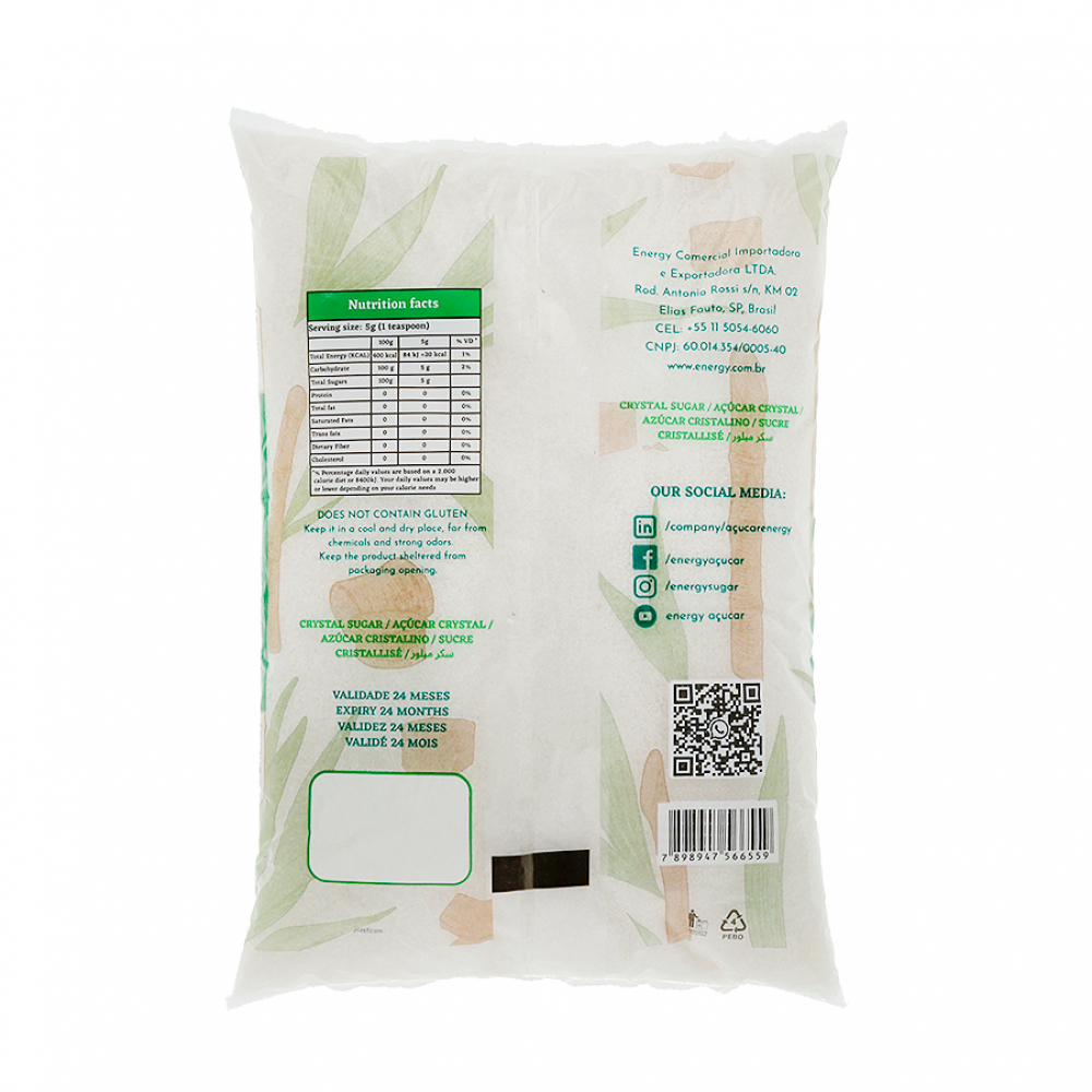 Azúcar blanca cristalina Energy (1 kg / 2.2 lb) - Miniatura 2