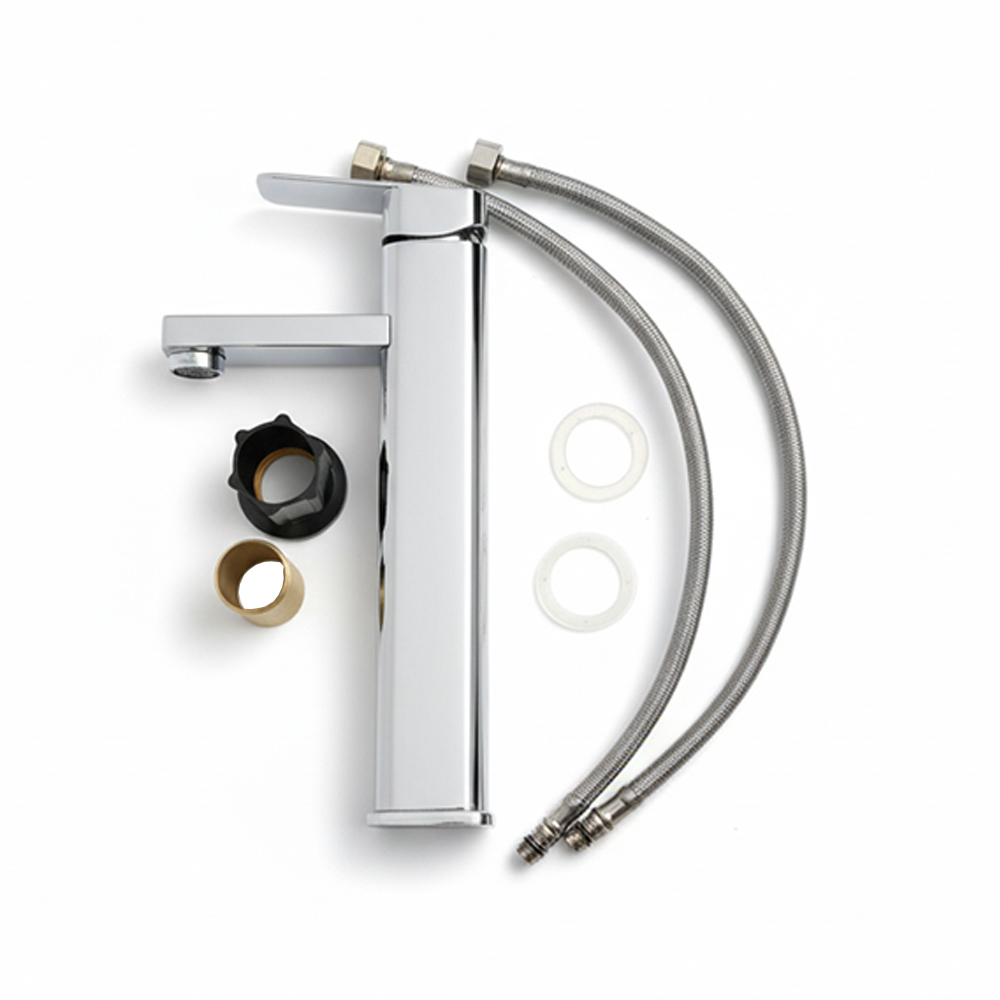 Grifo - llave - monomando mezclador de cuello alto para lavamanos Griven - Miniatura 2