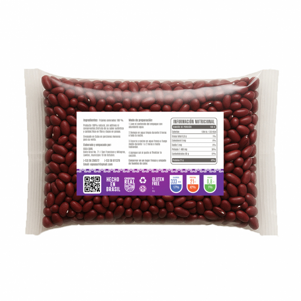Frijoles colorados Cosecha Real (8 x 1 kg / 2.2 lb) - Miniatura 3
