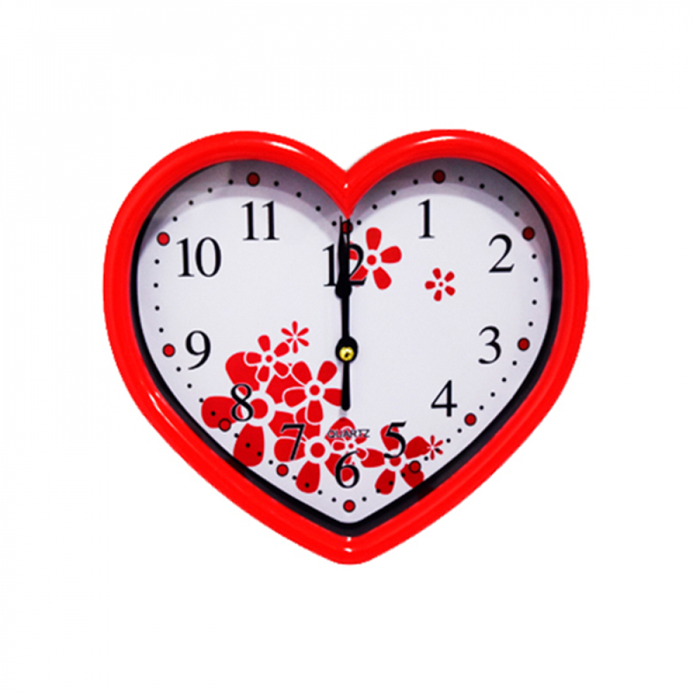 Reloj decorativo de pared en forma de corazón 21 cm Yanda - Miniatura 2