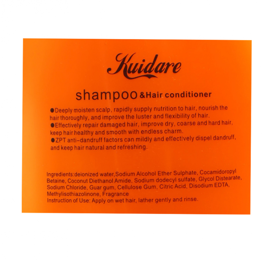 Champú y acondicionador para el cabello con aroma a zanahoria Kuidare (1000 ml) - Miniatura 2