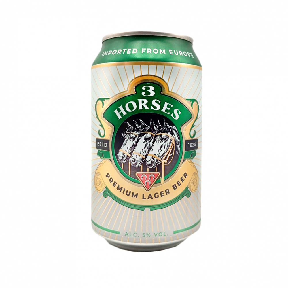 Cerveza 3 Horses (330 ml / 11.64 fl oz) - Miniatura 4