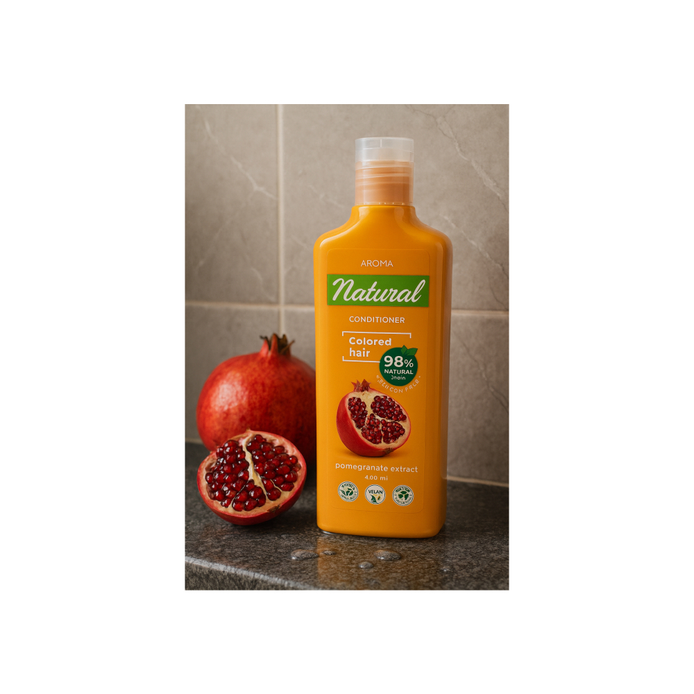 Acondicionador para cabellos teñidos de granada Aroma Natural (400 ml) - Miniatura 4