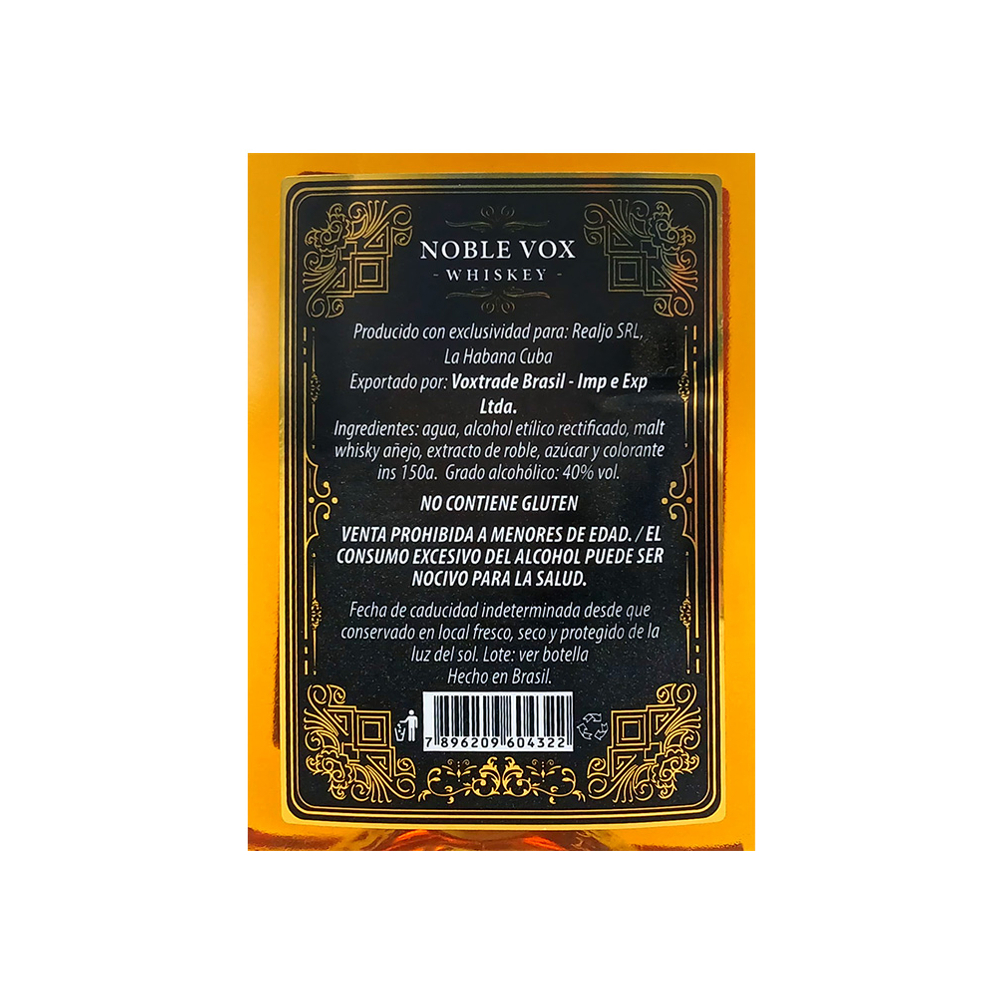 Whisky Noble Vox (12 x 200 ml) - Miniatura 4