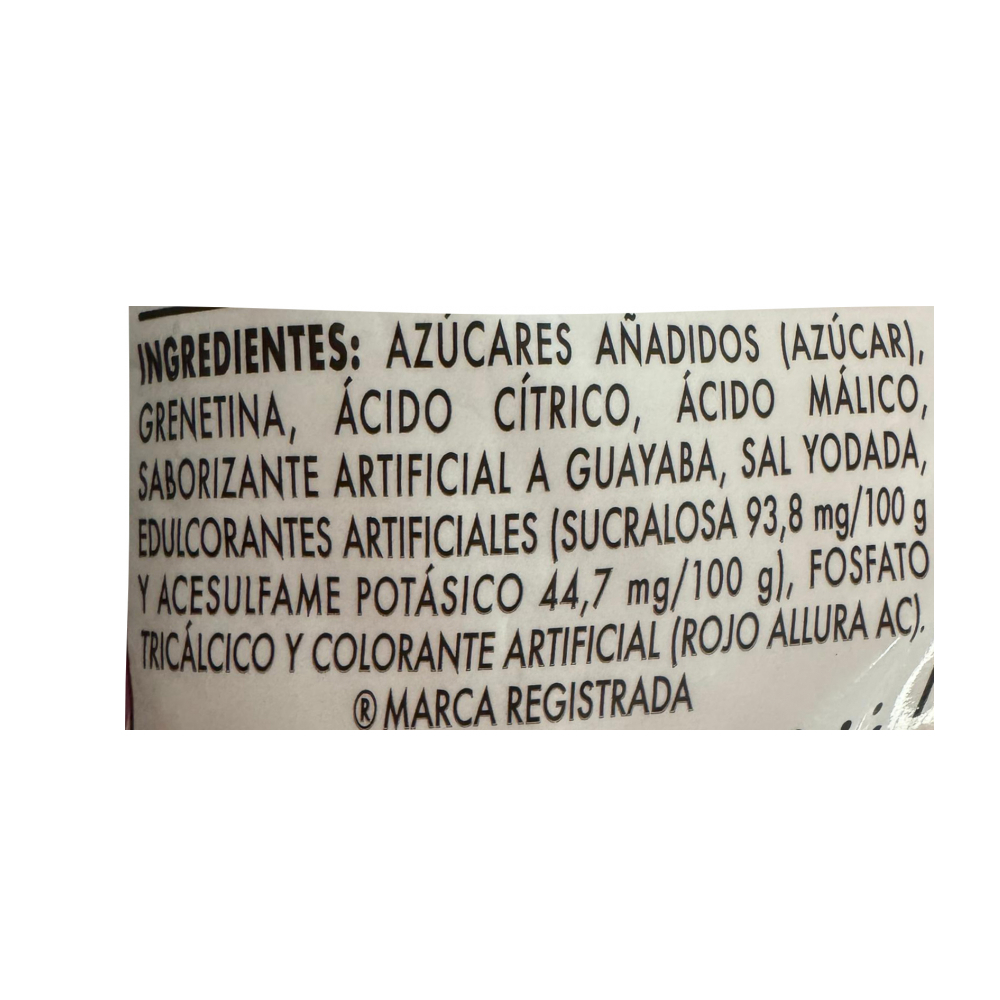 Polvo para preparar gelatina con agua sabor guayaba rosa D'Gari (120 g / 4.23 oz) - Miniatura 3