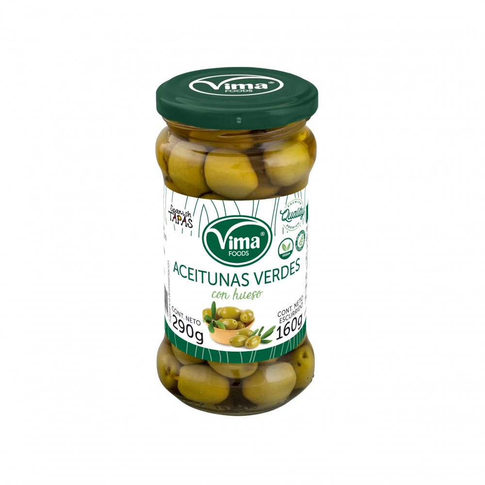 Aceitunas verdes con hueso Vima Foods (290 g / 10.23 oz) - Miniatura 4