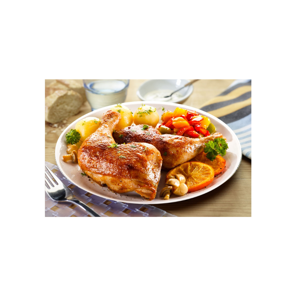 Cuartos traseros de pollo Claxton Select Chicken (4.54 kg / 10 lb) - Miniatura 4