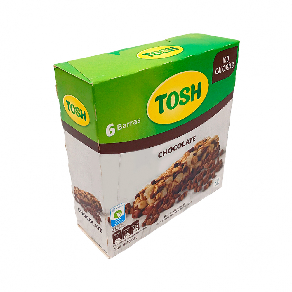 Barras de cereal con chips sabor a chocolate Tosh (138 g / 4.9 oz) - Miniatura 3