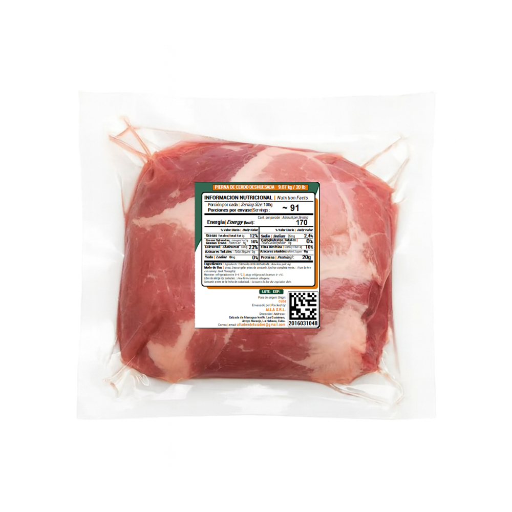 Pierna de cerdo deshuesada ALLÁ (9.07 kg / 20 lb) - Miniatura 3