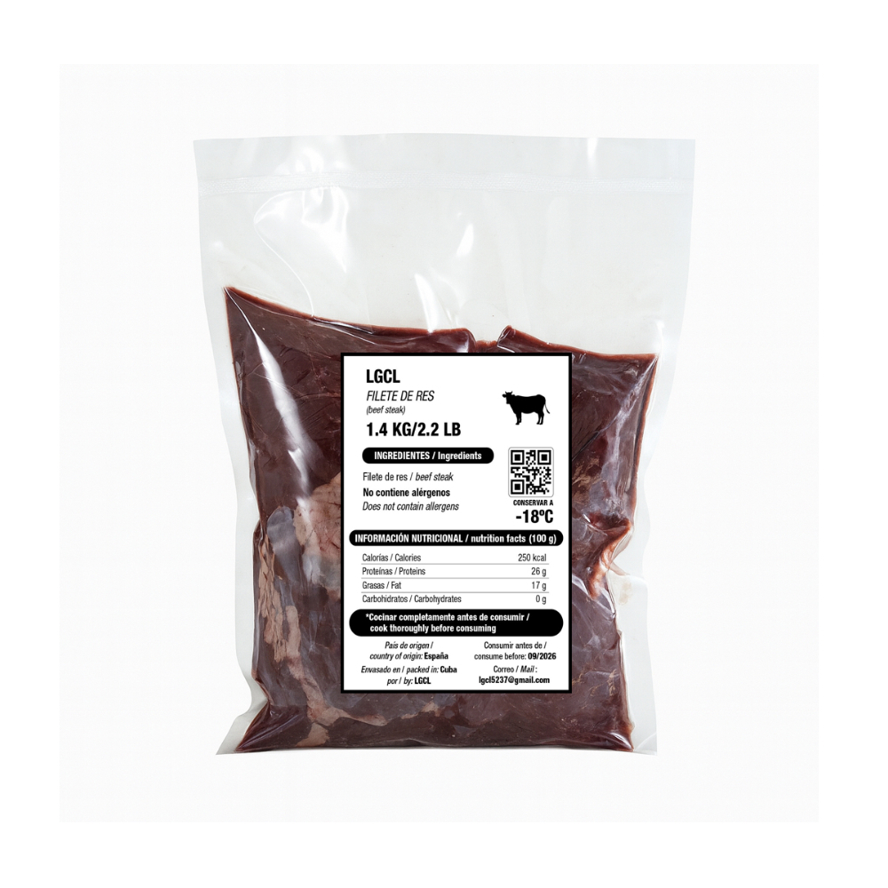 Filete de res LGCL (1.4 kg / 3.08 lb) - Miniatura 2