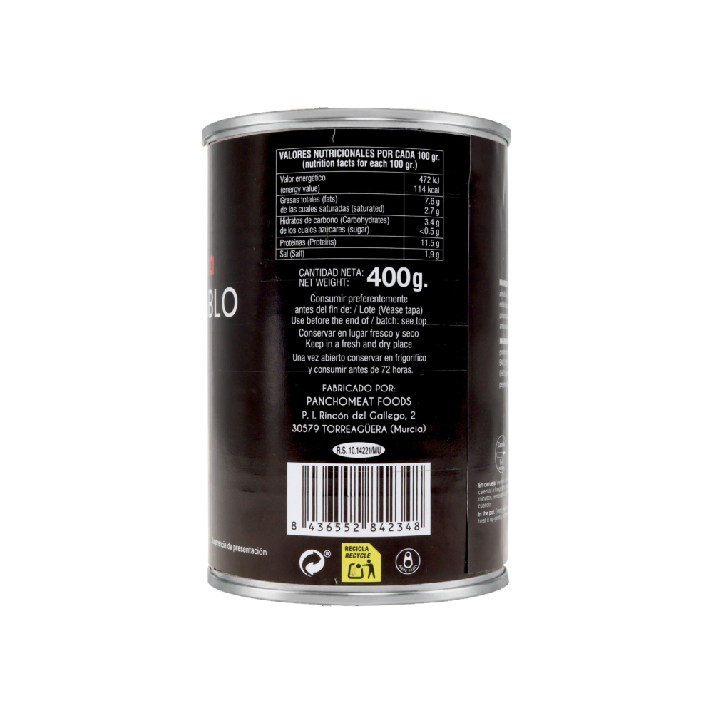 Spam fiambre jamón del diablo cerdo Martínez Campera (400 g / 14.11 oz) - Miniatura 3