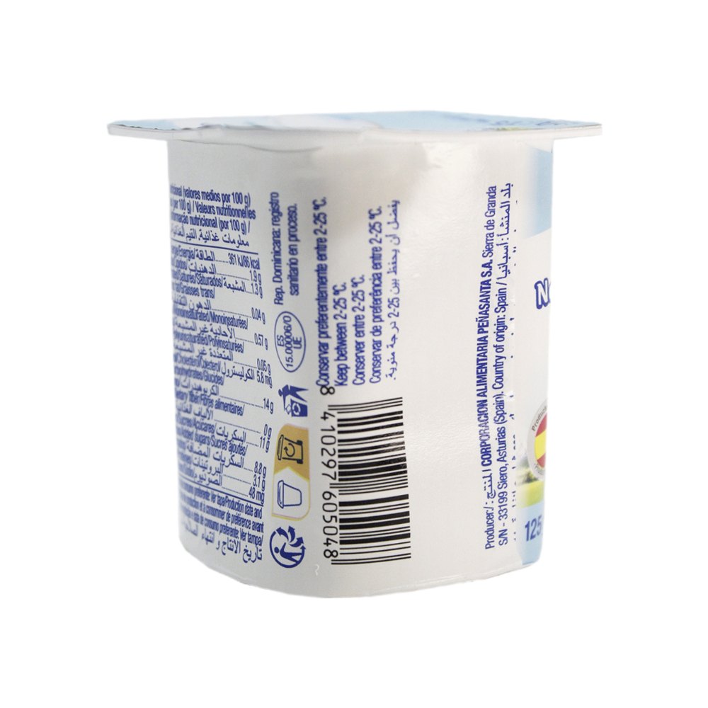 Yogur sabor natural azucarado Asturiana (4 x 125 g / 4.4 oz) - Miniatura 2
