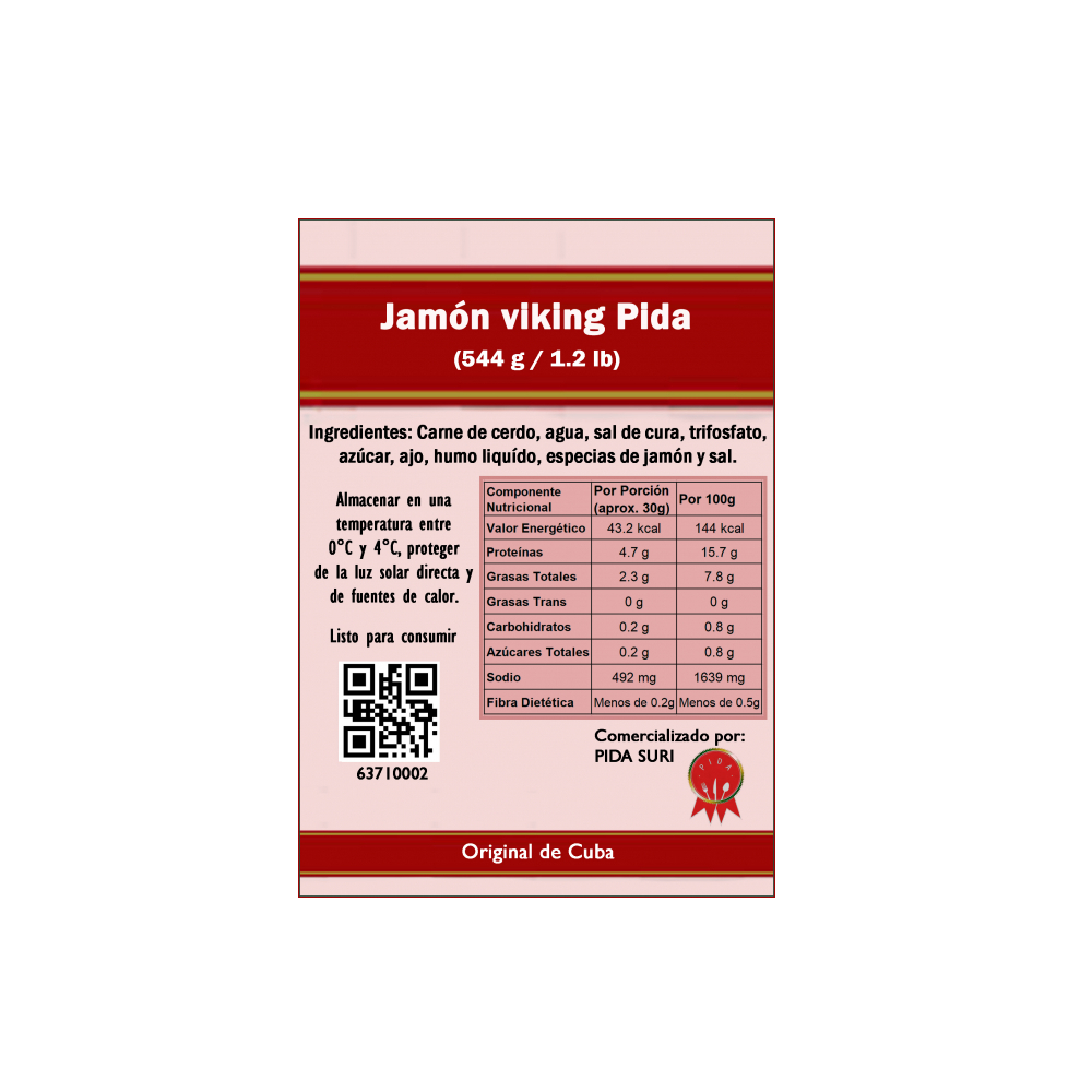 Jamón viking Pida (544 g / 1.2 lb) - Miniatura 3
