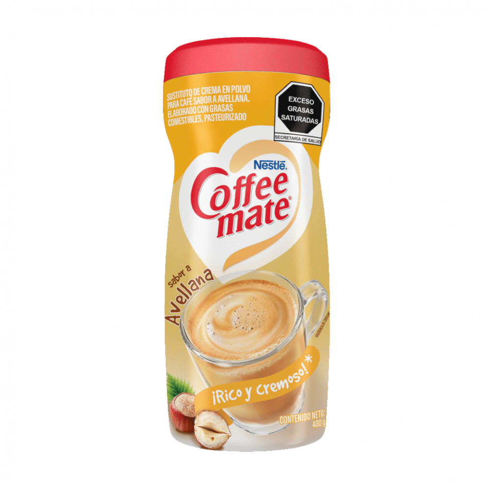 Sustituto de crema para café sabor avellana Coffee Mate Nestlé (400 g / 14.10 oz) - Miniatura 4