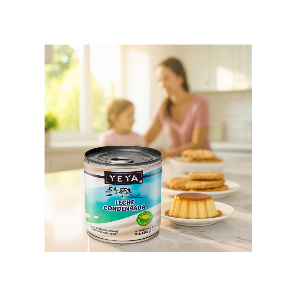 Leche condensada azucarada YEYA (4 x 395 g / 14 oz) - Miniatura 3
