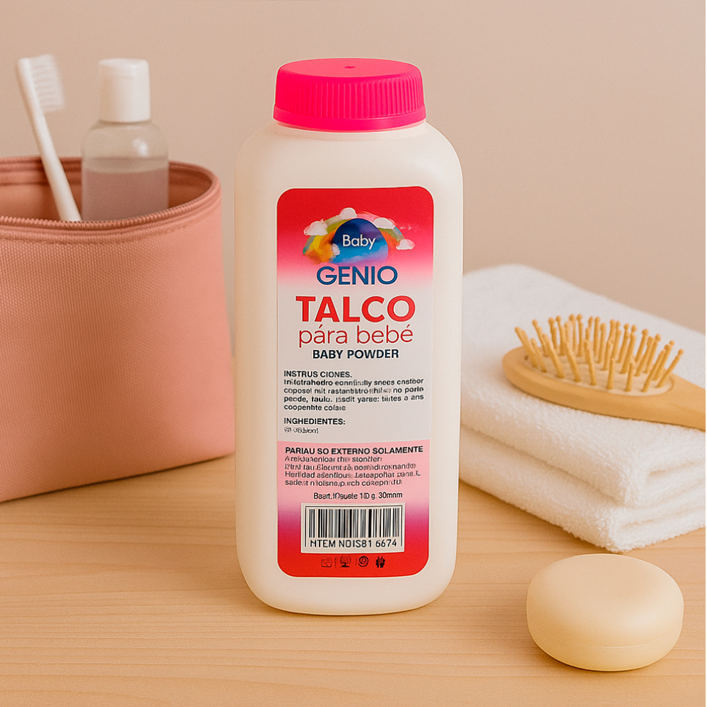 Talco para bebé Baby Genio (250 g / 8.81 oz) - Miniatura 4