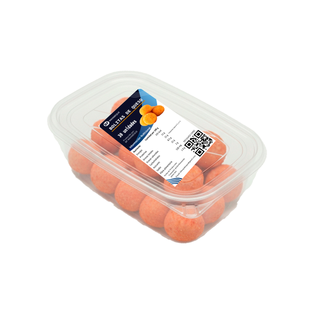 Bolitas de queso congeladas BF Mayabeque (30 x 18 g / 0.63 oz) - Miniatura 3