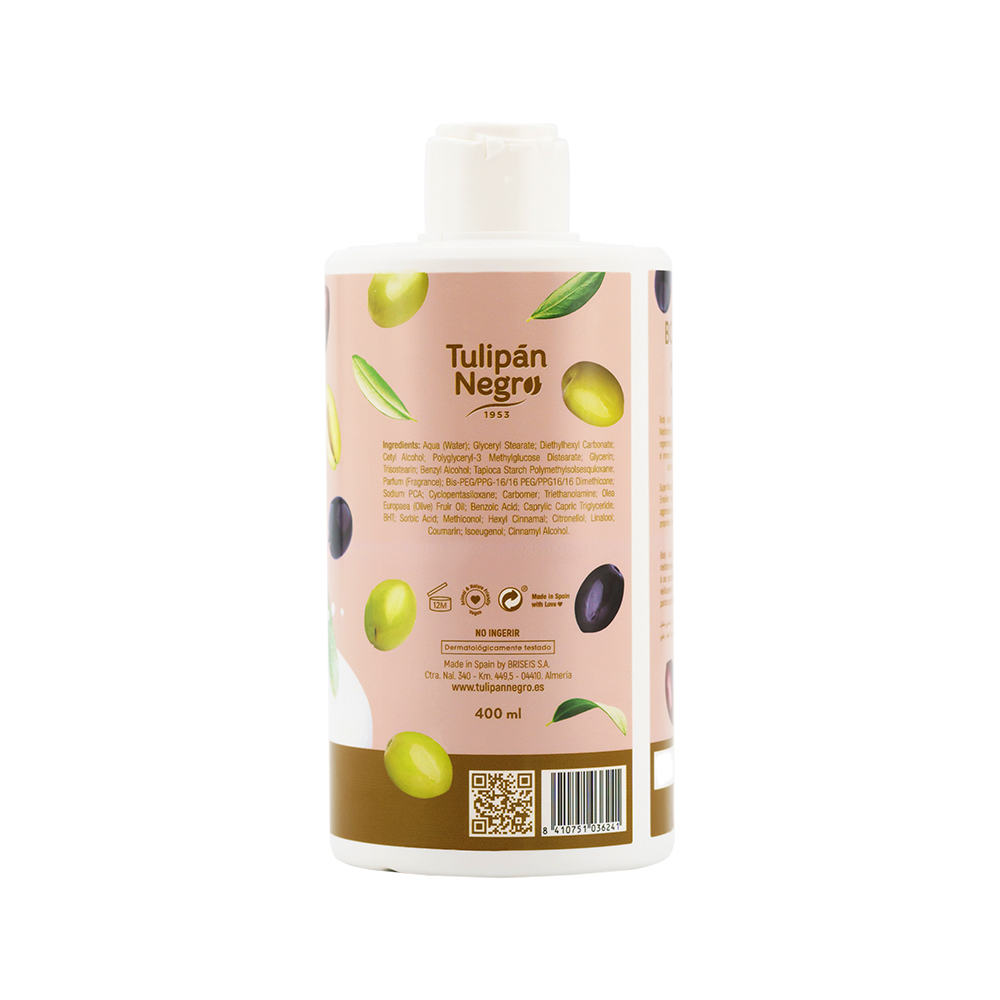 Crema corporal de aceite de oliva Tulipán Negro (400 ml) - Miniatura 2