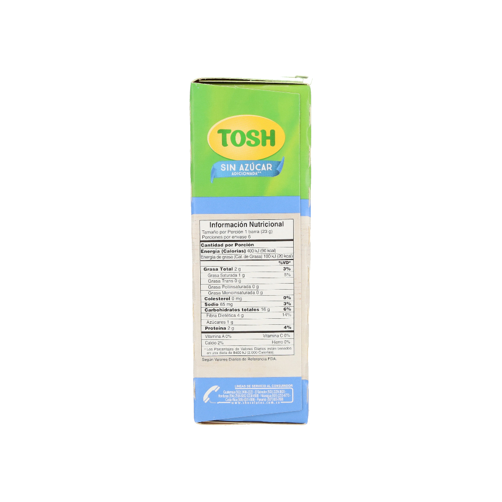 Barras de cereal sin azúcar adicionada Tosh (138 g / 4.9 oz) - Miniatura 2