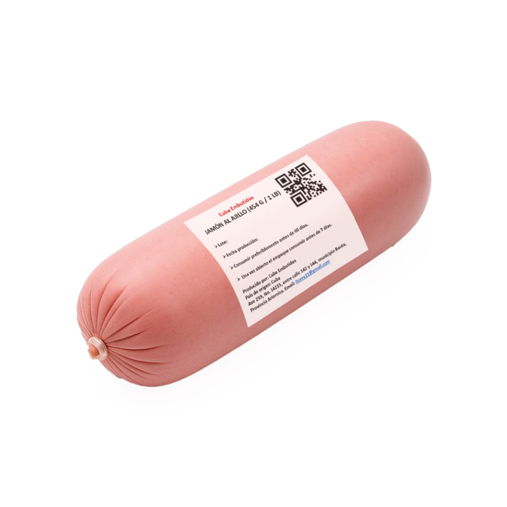 Jamón al ajillo Cuba Embutidos (454 g / 1 lb) - Miniatura 2